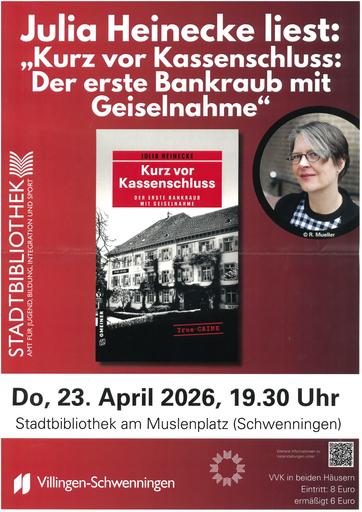 Stadtbibliothek Schwenningen Lesung 23.04.26